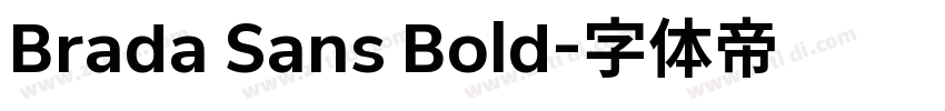 Brada Sans Bold字体转换